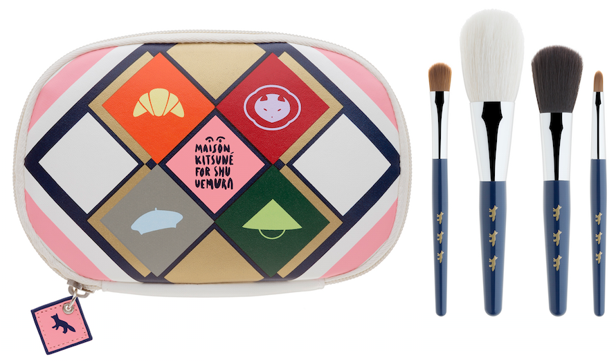 We draw for this adorable shu uemura x maison kitsune brush set on Monday! To enter, follow <a href="/davelackie/">dave lackie</a> &amp; RT