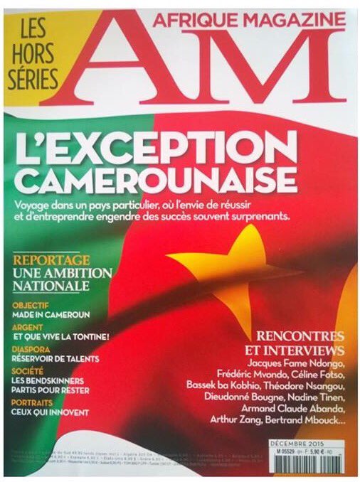 CawadSarl's tweet photo. @CawadSarl &amp; son CEO @RaoulBin présentés parmi L'Exception #Cameroun-aise dans #Afrique-Mag #AM, Hors-Série Déc2015 https://t.co/Og2cxlTrUz