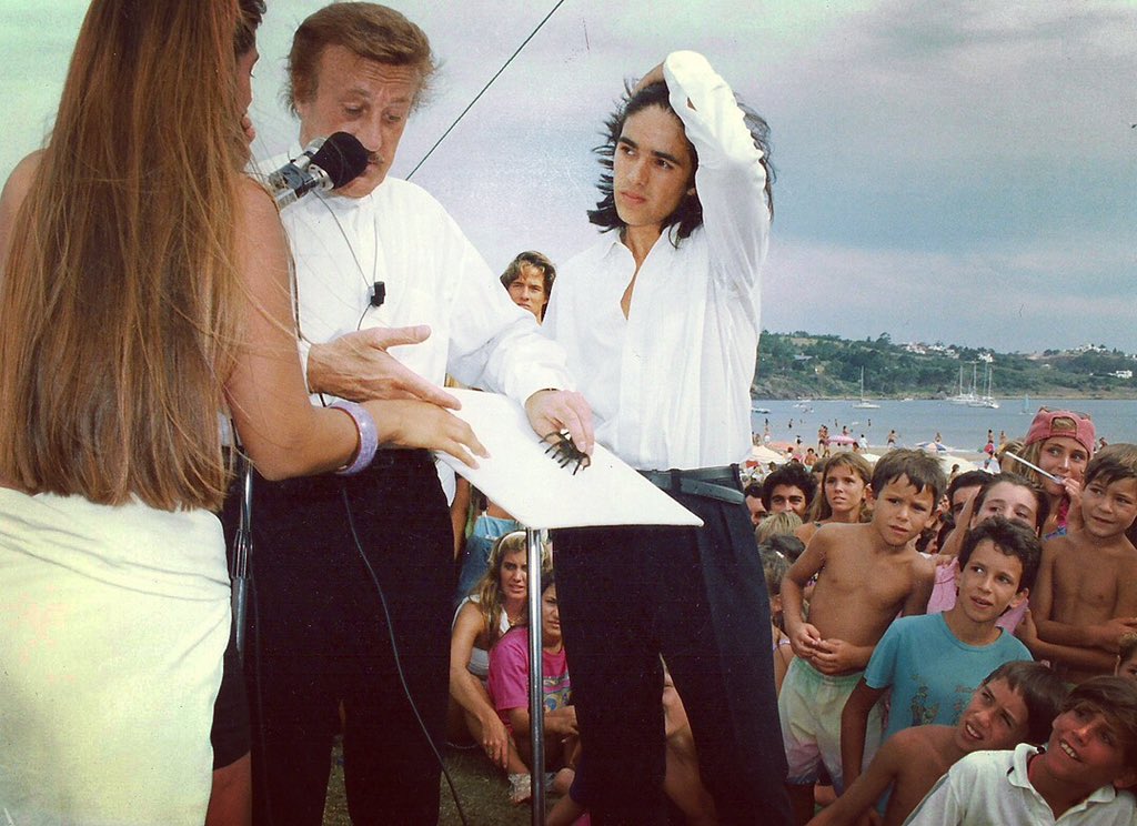 TUSAM's tweet photo. #90s Mi padre y yo para @telefeoficial en #Solanas de #PuntaDelEste #2016 #TUSAMenPunta en @tiotomarenas #CSQSP https://t.co/UfvG3UCyWA
