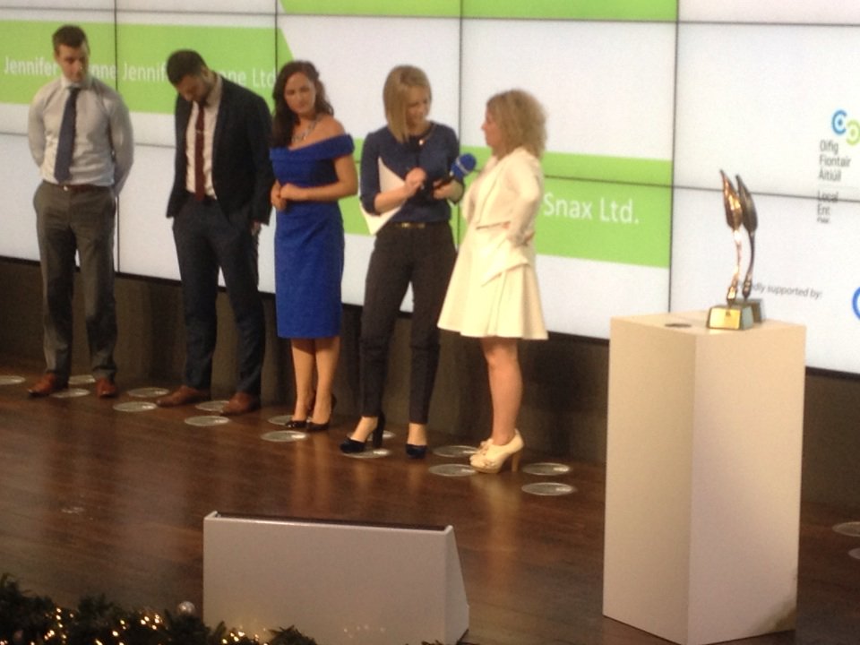 Alicia <a href="/NutriSnax/">Nutri-Snax</a> chatting on stage with Claire Byrne just another day in the life of our young entrepreneur! #IBYE