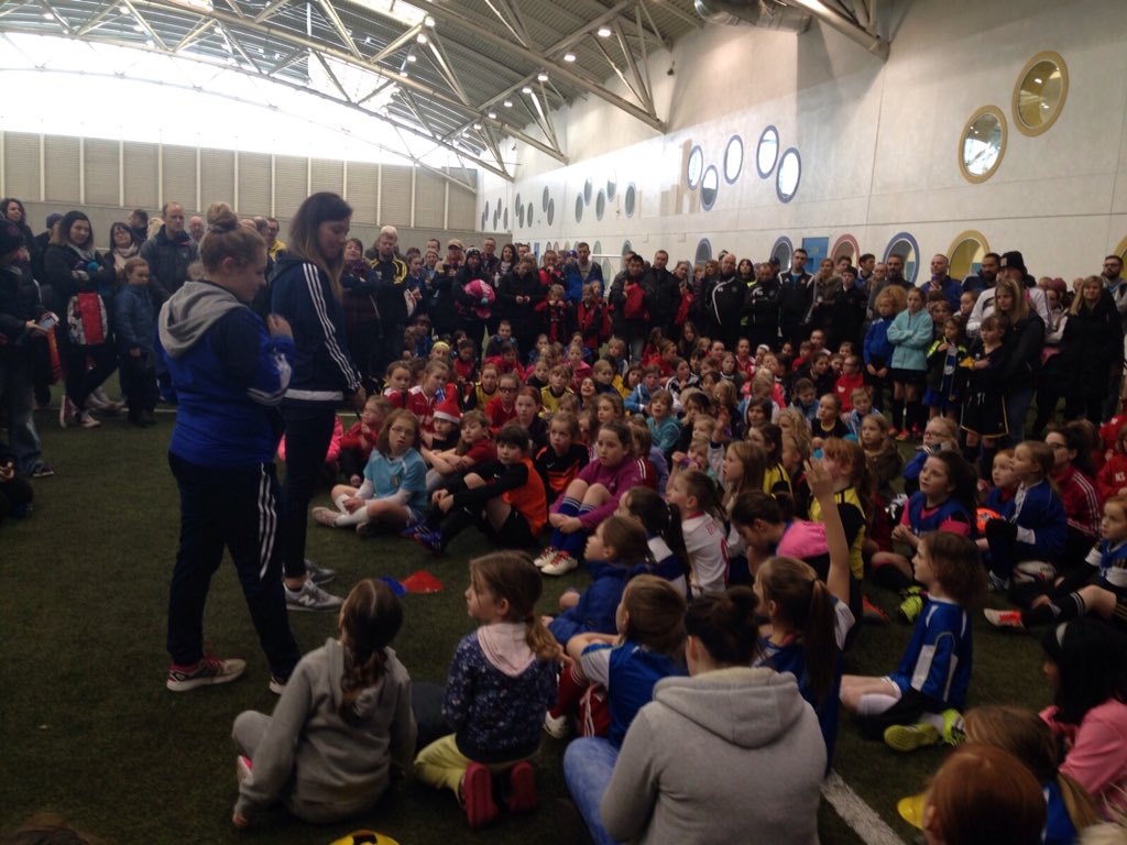ScotFANorth's tweet photo. Huge thanks once again to @RachelCorsie14 for coming to U9/11s festival today for Q&amp;A and getting photos with teams https://t.co/e9pvfoRX21