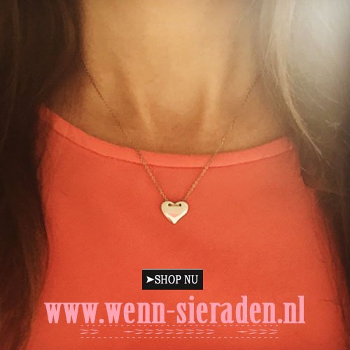 NIEUW!😍 wenn-sieraden.nl #kettinkje #new #necklace #sieraden #jewelry #fashion #zilver #mode #ketting #hartje