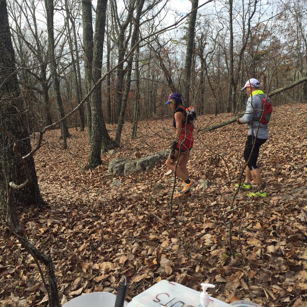 TeamRWBBenning's tweet photo. Supporting @GetGUTS @PineMountainGA trail 19 and 46 miler at station Fox Den station. Way to go Eagles! @TeamRWB https://t.co/7a5oNBjedG