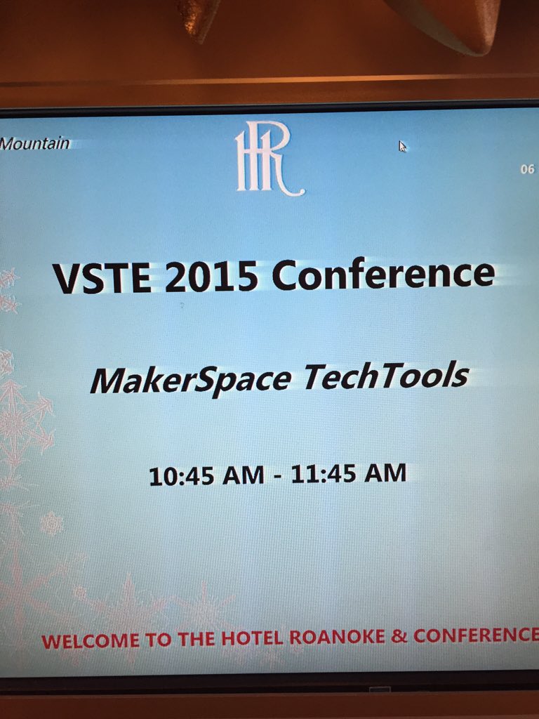 tmarieitrt's tweet photo. Excited about my first session @vste2015 @GTMSTitans #iwcsedtech https://t.co/BBKiqUdHn8