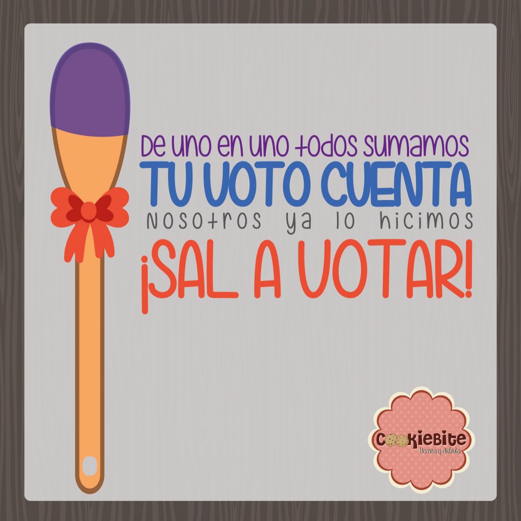 Cookiebite_ve's tweet photo. ¡Nosotros ya votamos! ¿Y tú? No dejes que nadie decida tu futuro por ti, vota https://t.co/R2tn0WsdV4