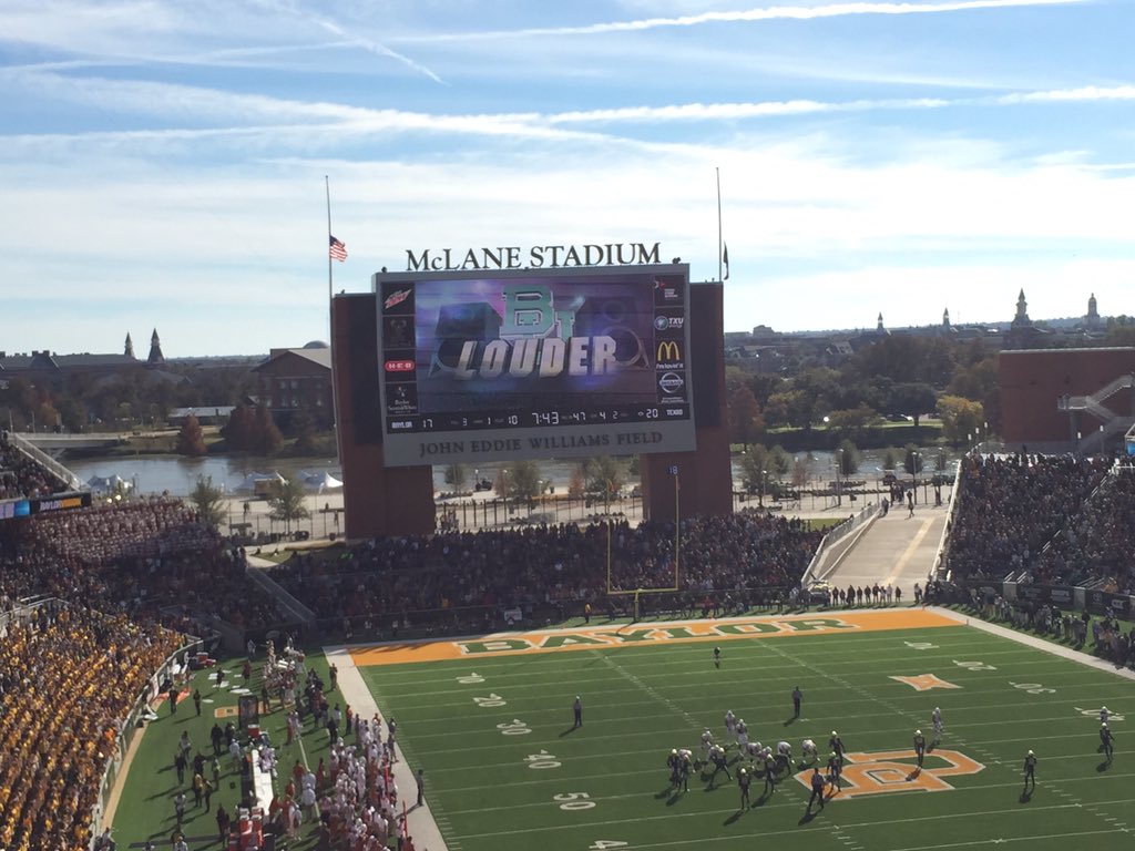 Baylor has a beautiful Stadium, but how 'bout that upset!!! Hook 'Em Horns.