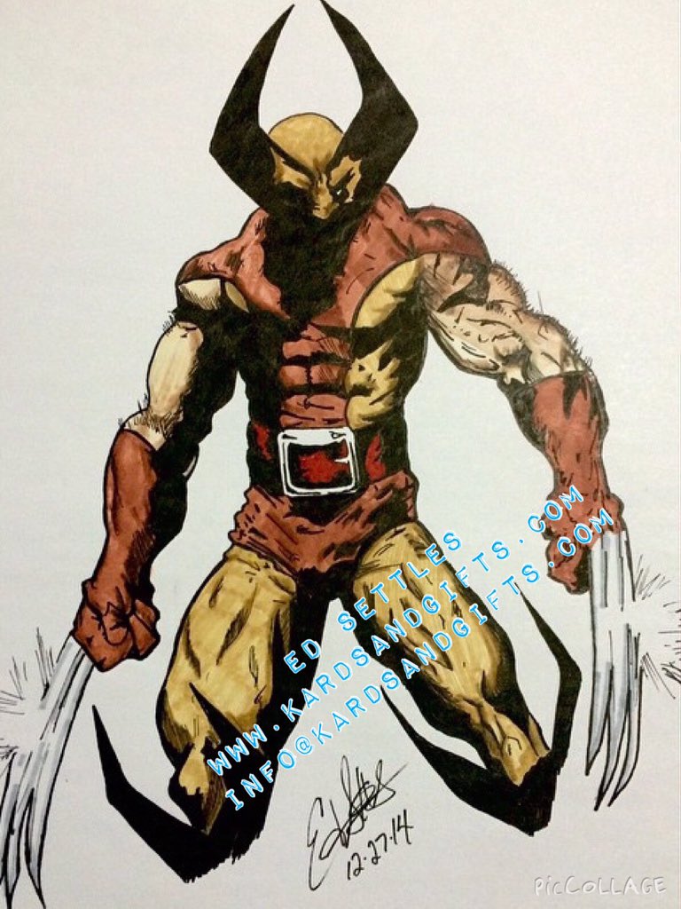 InfluEnTHueS's tweet image. Wolverine. Available at KARDSandGifts.com 20% Off and Free Shipping #TheWolverine #Xmen #marvel #comicart #art