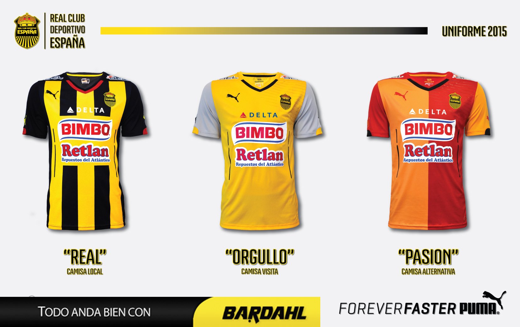 Real Club Deportivo Espana on X Adquiere en tiendas Amparito de San Pedro Sula y Tegucigalpa la camiseta PUMA del Real Espana. https t rwBrTV90WT X