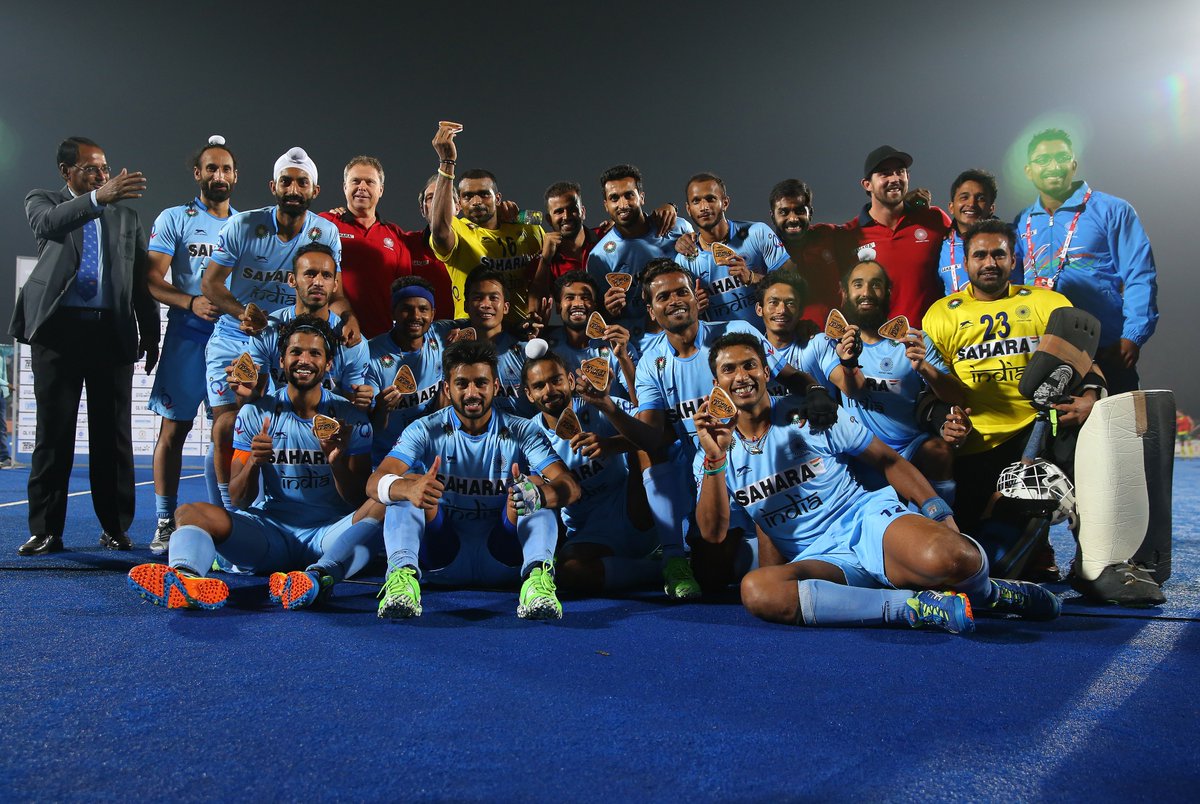 dna's tweet photo. 33-year wait ends: India beat Holland in thrilling third place tie https://t.co/ejSgvcEiKd  @TheHockeyIndia #HWL2015 https://t.co/pW0CuezZ1c