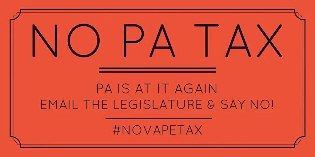 Fruit_eJuice's tweet photo. PA Vapers - Oppose the Vape tax. CASAA has an easy way to email reps.  Join # CASAA today https://t.co/i1ORcrQ81l https://t.co/wbGTE5b7Xb