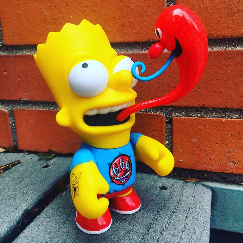 Kidrobot's tweet image. RT &amp;amp; follow @kidrobot to enter to win Bart Simpson by Kenny Scharf! #TheSimpsons
