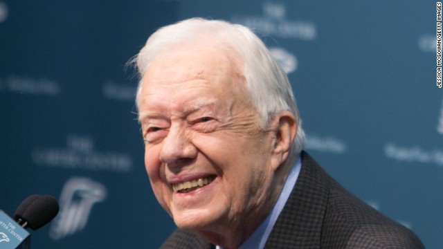 cnnbrk's tweet photo. Former President Jimmy Carter announces he is cancer-free. https://t.co/LbEIbCRCLZ https://t.co/uFVcSTqXbB