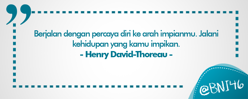 BNI's tweet photo. Selamat pagi dan selamat beraktivitas :) #BNIQuotes https://t.co/E234obRVav https://t.co/CCOZuOE5LE