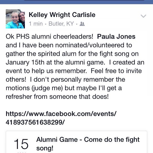 PendletonCheer's tweet image. Alumni Game needs cheerleaders!