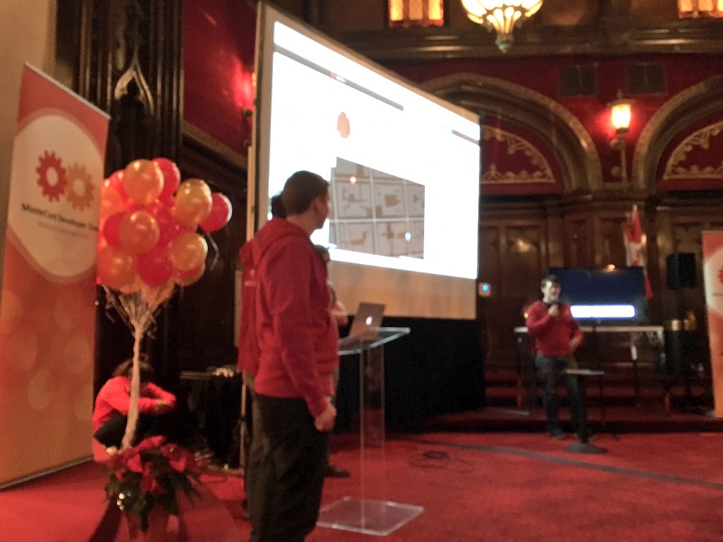 AngelHack's tweet image. #Montreal presents NearBuy. &quot;The best way to find great deals, nearby.&quot; #MastersofCode @MasterCardDev