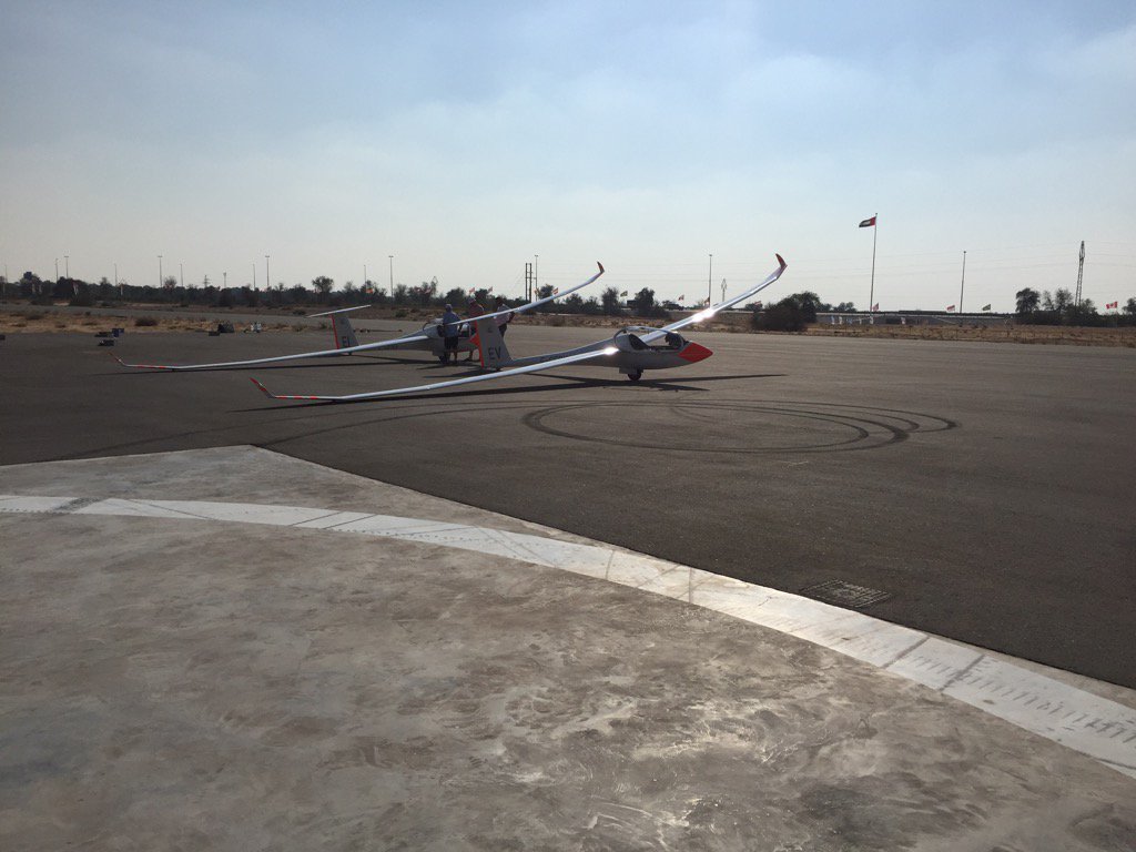 Discus on the grid at the World Air Games - ready for the race
