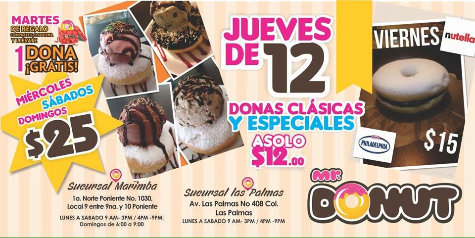 Disfruta de nuestras promociones de la semana solo en Mr. Donut <a href="/mrdonut01/">Galaxtico</a> <a href="/chiapatuit/">chiapatuit</a> <a href="/RporteCiudadano/">Reporte Ciudadano</a> @