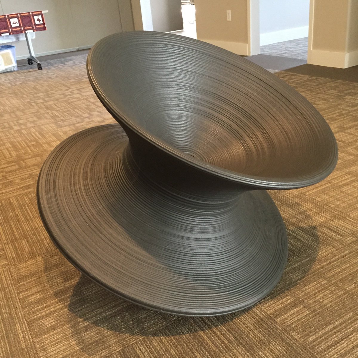 hillel_hokies's tweet photo. Thank you to @VTLibraries for letting us borrow a spin chair! They are helping us get in the #hanukkah spirit! https://t.co/MEt3pAPHs5