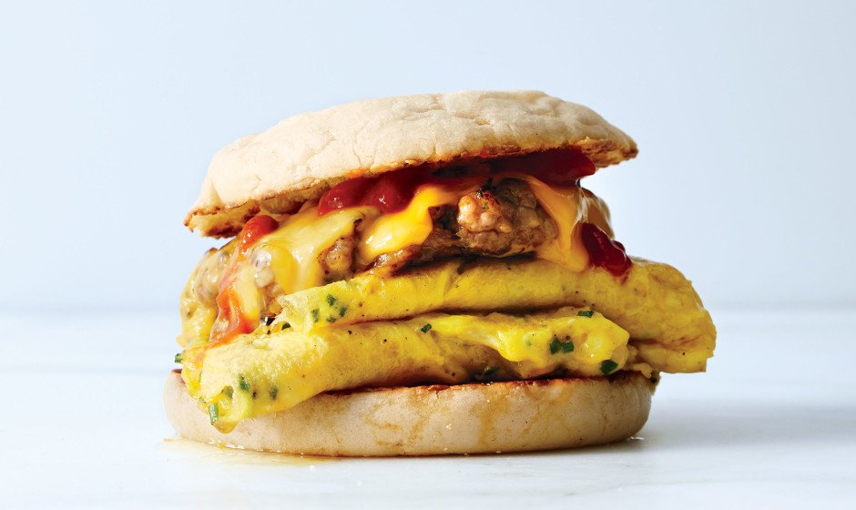 Technically a breakfast sandwich, but we'd get down with this bad boy any time of day bonap.it/02V9ZJD