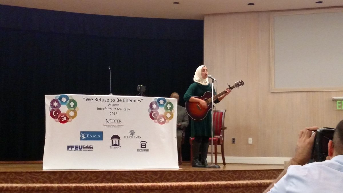 FabianiDuarte's tweet image. #WeRefuseToBeEnemies Rally w/Christians, Jews &amp;amp; Muslims who believe in peace &amp;amp; love @McAfeeTheology @MercerYou