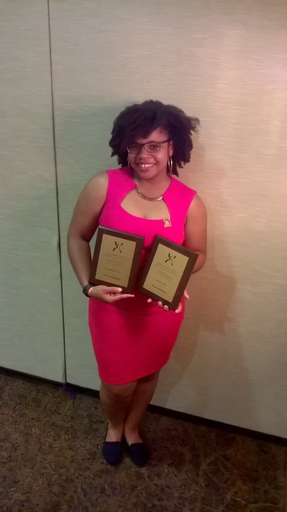 SLU_AZ's tweet photo. AZ Alumni received Convention Awards! Rising Leader & Community Service: Maya, Academic Excellence: Wanda #SLU28 https://t.co/xSmDi3JjLf