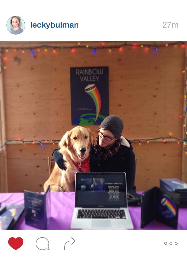 30 minutes left to grab a Rainbow Valley DVD and visit this pup! cc: <a href="/patrickcallbeck/">Patrick</a> #supportlocal