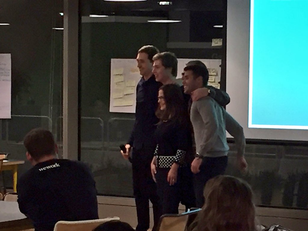 genemurphy's tweet photo. In 2nd place #RelevantRecipes picks up the prize @SWLondonFoodie this evening @WeWork! #SWYum https://t.co/8OR2RCuzuU