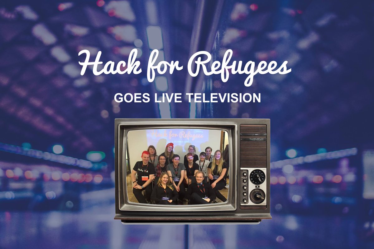 andreasrolen's tweet photo. Tomorrow at 06:45 we will talk about #hackforrefugees on TV4! Watch it! #refugeeswelcome #sthlmtech #gbgtech https://t.co/nDv1gBTyTf
