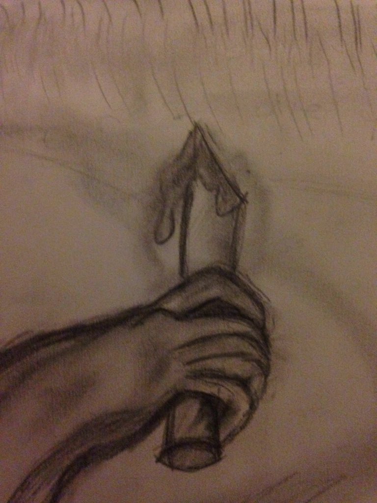 DepressionArmyx's tweet photo. Drew this myself #StopSelfHarming πΊ https://t.co/pT3sAF50nK