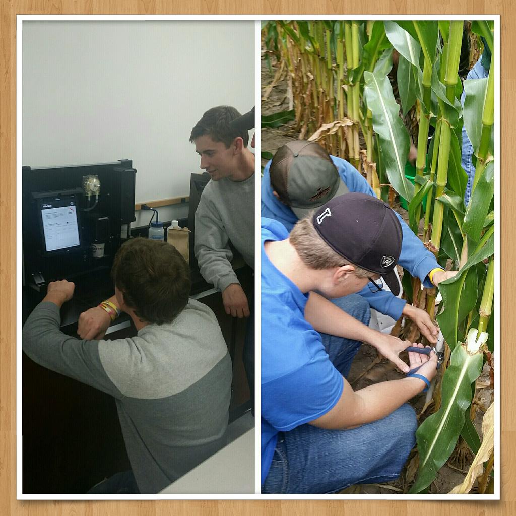 landersjeff's tweet photo. Joliet Junior College students collecting soil nitrate samples and comparing to CSNT. @PlanterDoctor @360yieldcenter https://t.co/iajpo8zisQ