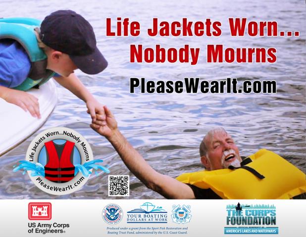 "Life jackets worn... nobody mourns" from <a href="/USACEHQ/">USACE HQ</a> <a href="/USCG/">U.S. Coast Guard</a> #wearit #safeboating
