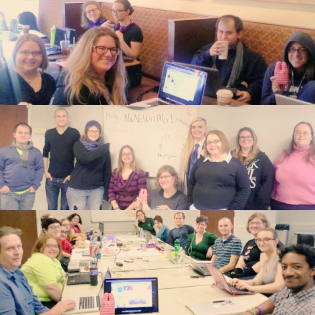 plotbunnymaddie's tweet image. Making new friends at @PhillyWrimos  writing events is my favorite! 😄🐰📖 #PlotBunnyMaddie #WriteIns #NaNoWriMo