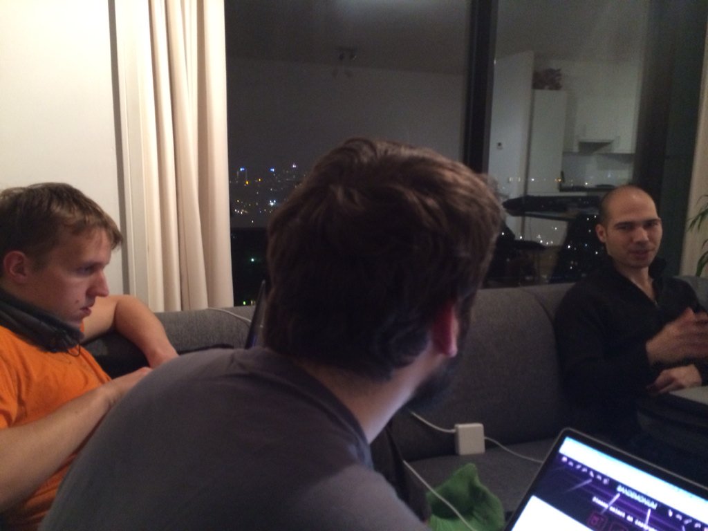 edo's tweet image. Team Schmetterlinge still going strong. Nearing completion. #clojurecup