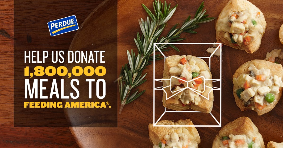 LynneChuck's tweet photo. Help @PerdueChicken #DonateMeals to Feeding America®. Learn how! #PerdueCrew #promotion - https://t.co/U5su8hBOdr https://t.co/lGaBtjYTQG