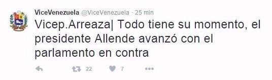 ElNuevoPais2026's tweet photo. ¿Arreaza "pifiando"? Este es el tweet que borró de su cuenta --> https://t.co/Qb60KksSSN