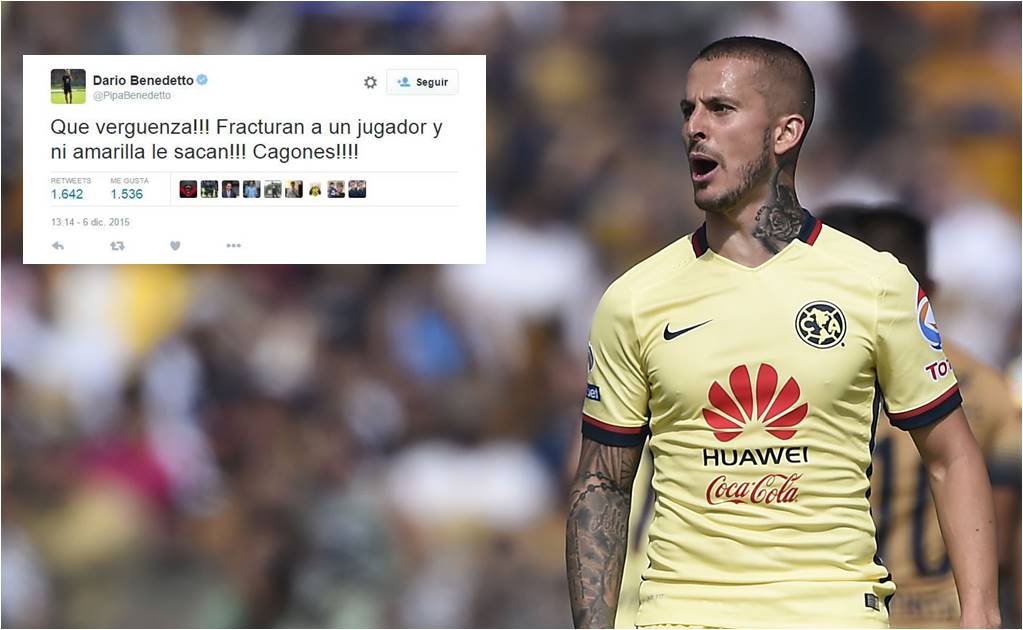 UnivDeportes's tweet image. ¡Les tiró con todo! Benedetto explota contra los Pumas en Twitter eluni.mx/1OOwS7D