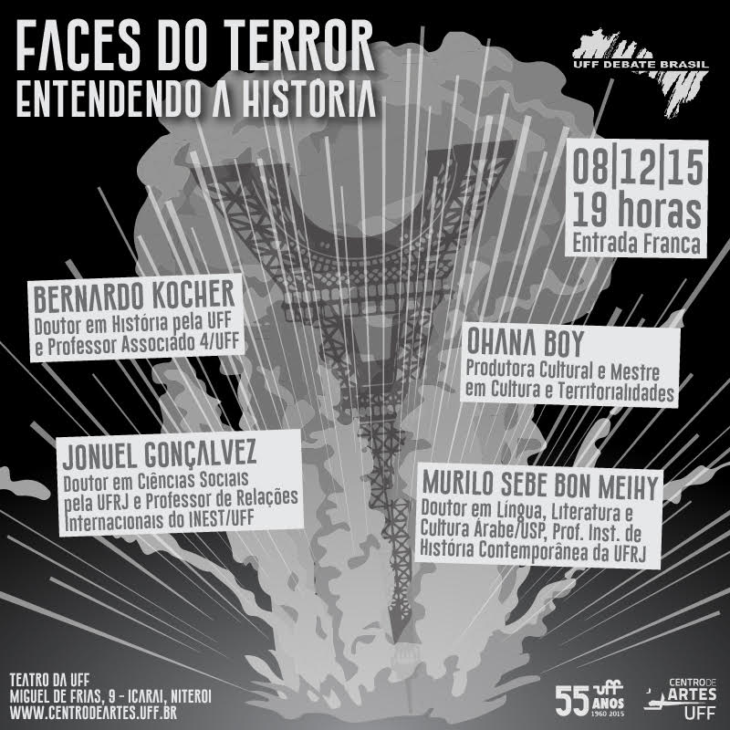 Próximo UFF Debate Brasil: dia 8 de dezembro (terça-feira) às 19h no Teatro da UFF, com entrada gratuita!