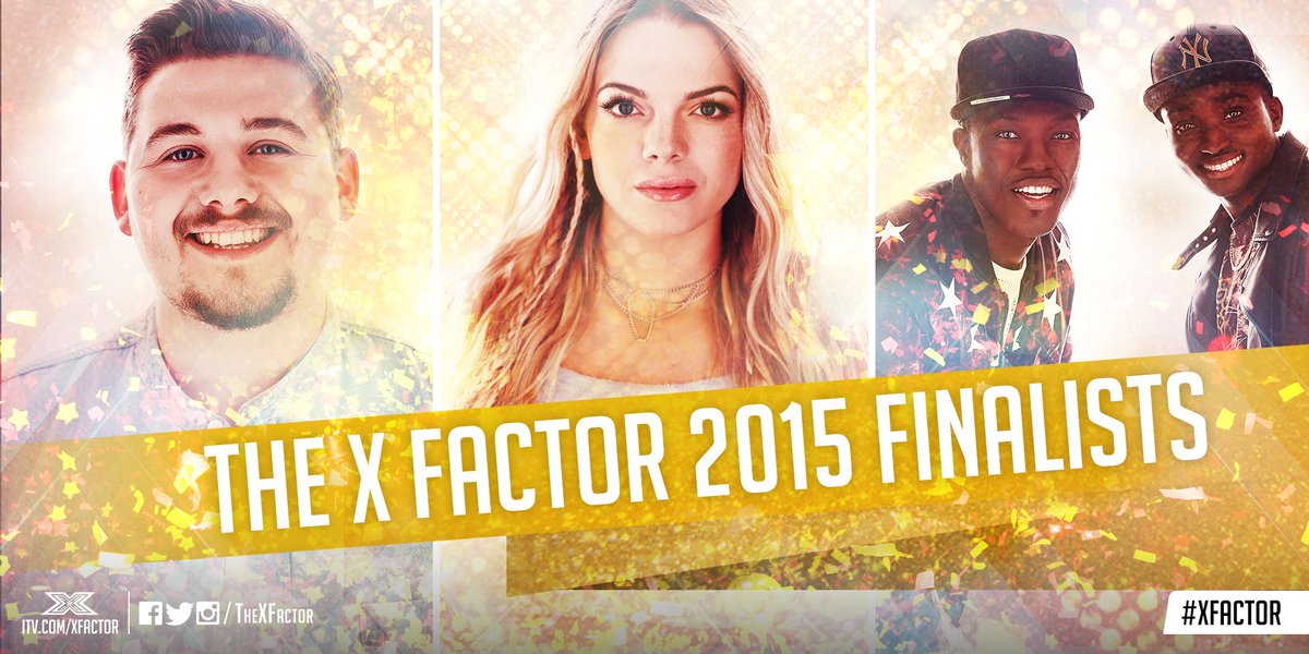 TheXFactor's tweet photo. CONGRATULATIONS to our three #XFactor Finalists...
@CheChesterman, @louisa and @ReggieNBollie!
πβοΈπ€ https://t.co/7Wrs8e5PFZ