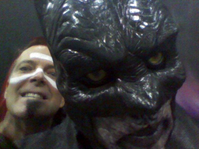 theironpup's tweet photo. Wez photobombing Batman...he looks pissed!

#cosplay #Batman #DarkKnight #Wez #MadMax #RoadWarrior #FuryRoad https://t.co/LdE6WqmbVT