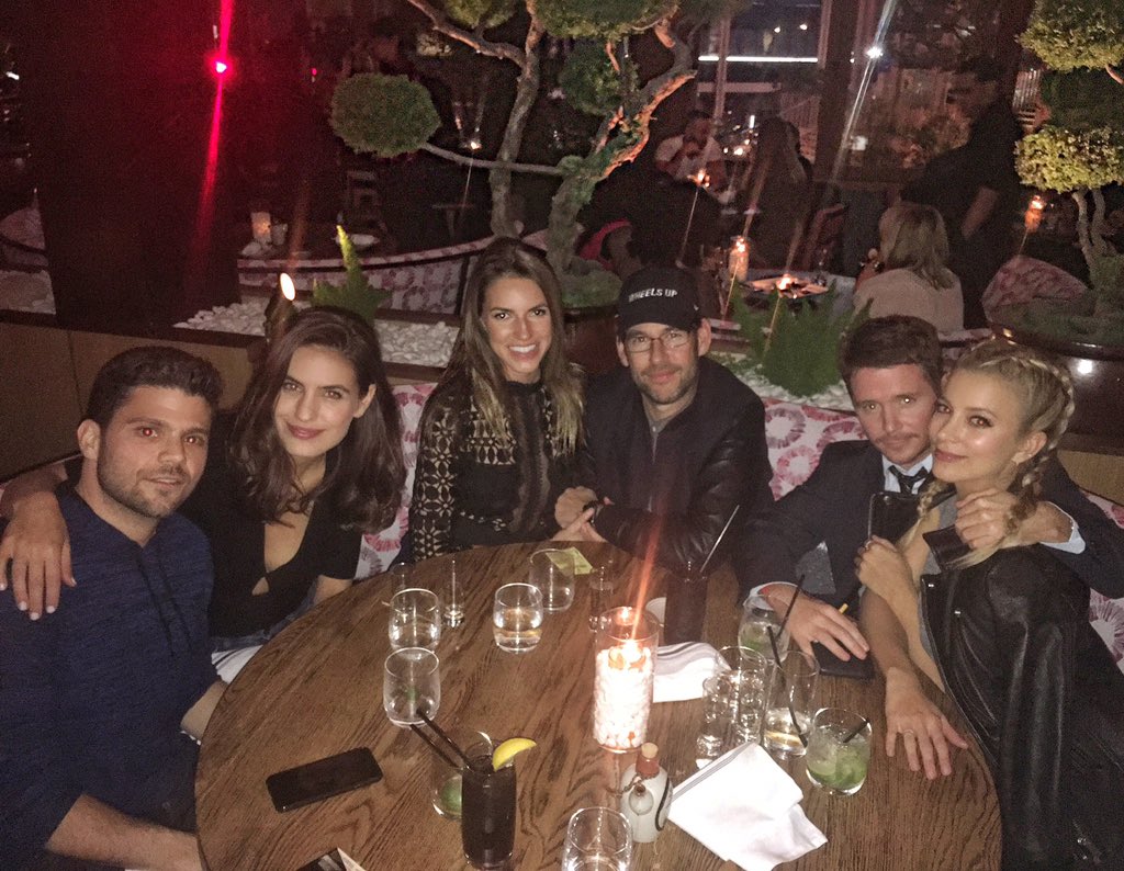 SabinaGadecki's tweet image. The crew @jerryferrara, @BreanneRacano, @mrdougellin  @mrkevinconnolly b4 heading out to celebrate @echriqui bday! 🎈