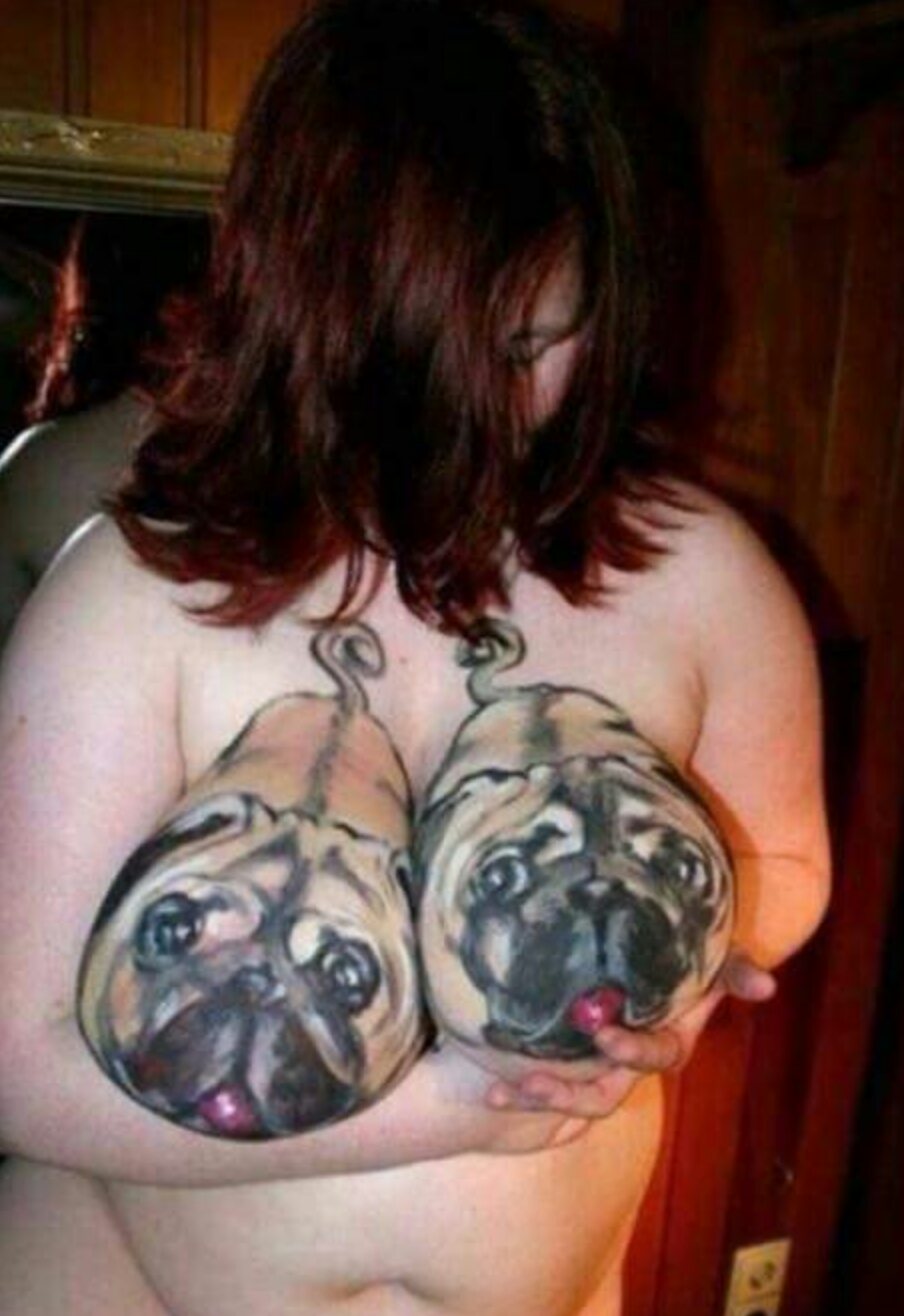 body painting puppies