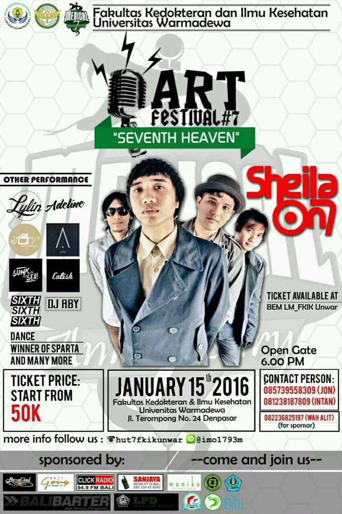 Yeaaahhh <a href="/sheilaon7/">Sheila On 7</a> ke Bali lagi!!! HTM presale 1 : 50k. Ayookk dipesan tiketnya sblm harganya naik ganks! :D