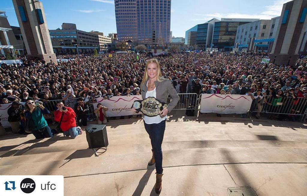 #Repost <a href="/ufc/">UFC</a> with <a href="/repostapp/">Repost</a>.
・・・
The champ is home! #HolmComing
📷 @brandonmagnus_photo ift.tt/1XNqs0h