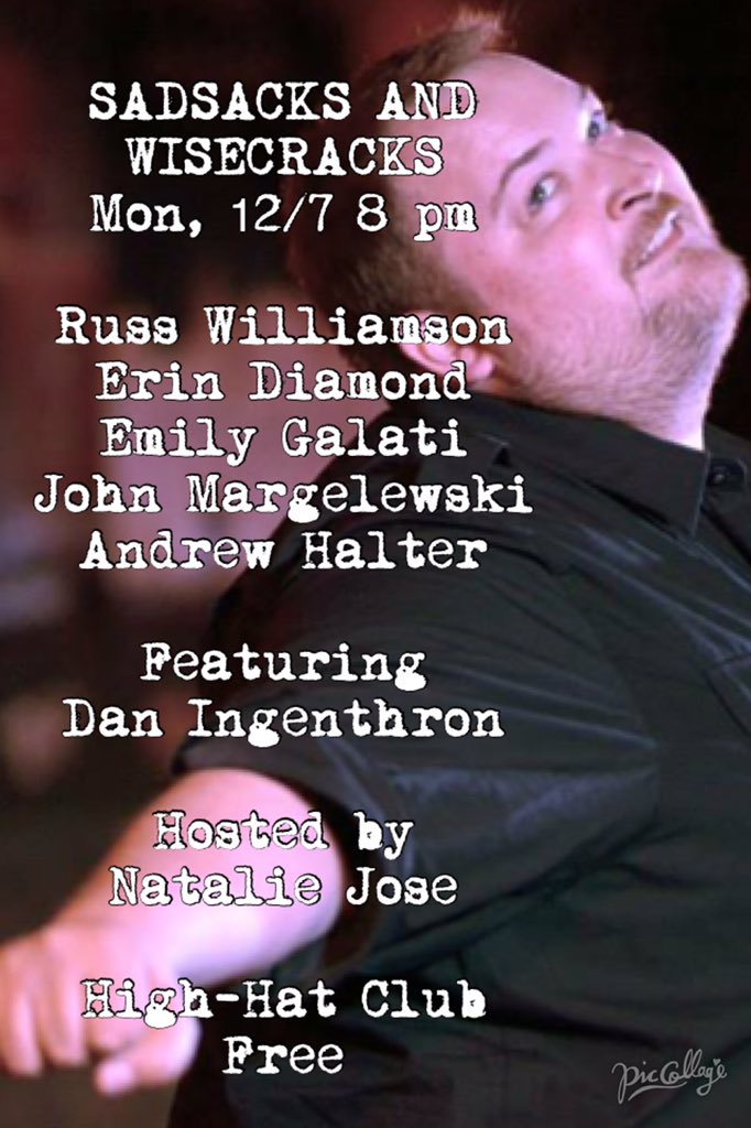 TMRW Nite! @comedianrussw headlines! Plus <a href="/emilygalati/">Emily Galati</a> <a href="/WhatJohnThinks/">John</a> <a href="/ahalter10/">Andrew Halter</a> &amp; more <a href="/HighHatClub/">High-Hat Club</a> 8pm
⚡️ FREE ⚡️