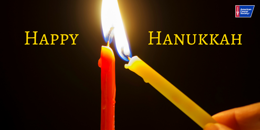RelayForLife's tweet photo. Happy #Hanukkah! We all have different holiday traditions. How do you celebrate the Festival of Lights? https://t.co/lrRAQryFTz