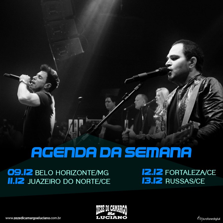 zcloficial's tweet photo. Turma de #MinasGerais e #Ceará essa semana é toda nossa!Vem com a gente! #AgendaDaSemanaZCL #ZCL2015 #PéNaEstradaZCL https://t.co/zq6zlneoBG
