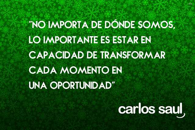 carlossaulr's tweet photo. “No importa de dónde somos, lo importante es estar en capacidad de transformar cada momento en una oportunidad” https://t.co/fN2OKgKBE2