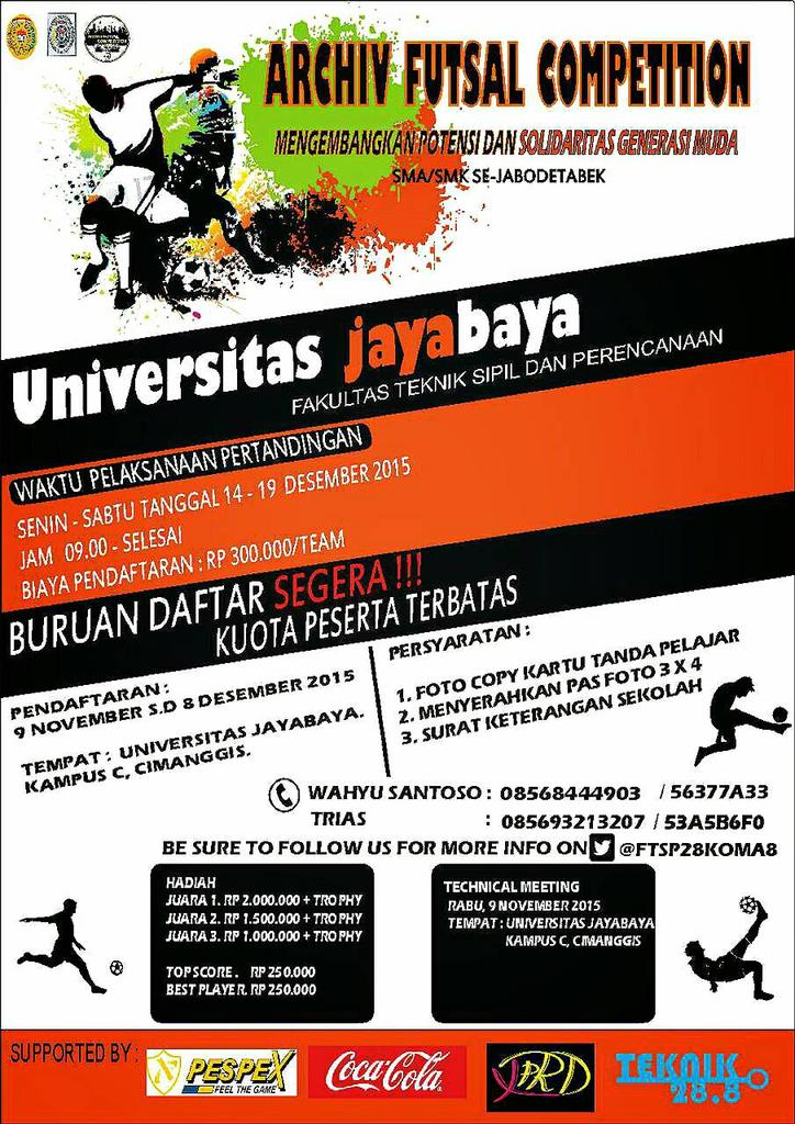 <a href="/51SHS/">SMA N 51 JAKARTA</a> H-2 till the TM!! Register your team to our futsal event "AFC 2015"! #futsalcompetition