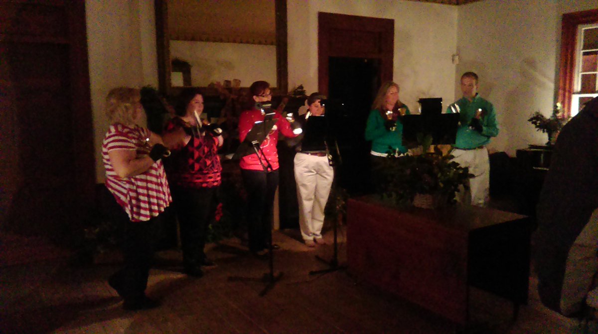 1815Rosedale's tweet photo. Hand bells at our Candlelight Christmas https://t.co/8X4ZSFabMV