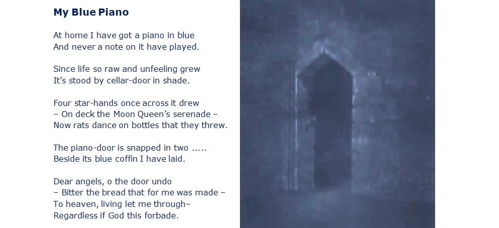 EternalStreamx's tweet photo. My Blue Piano, by Else Lasker-Schüler
#translation #germany #german #poem #poetry #exile #music #piano https://t.co/PXkBu4icXn